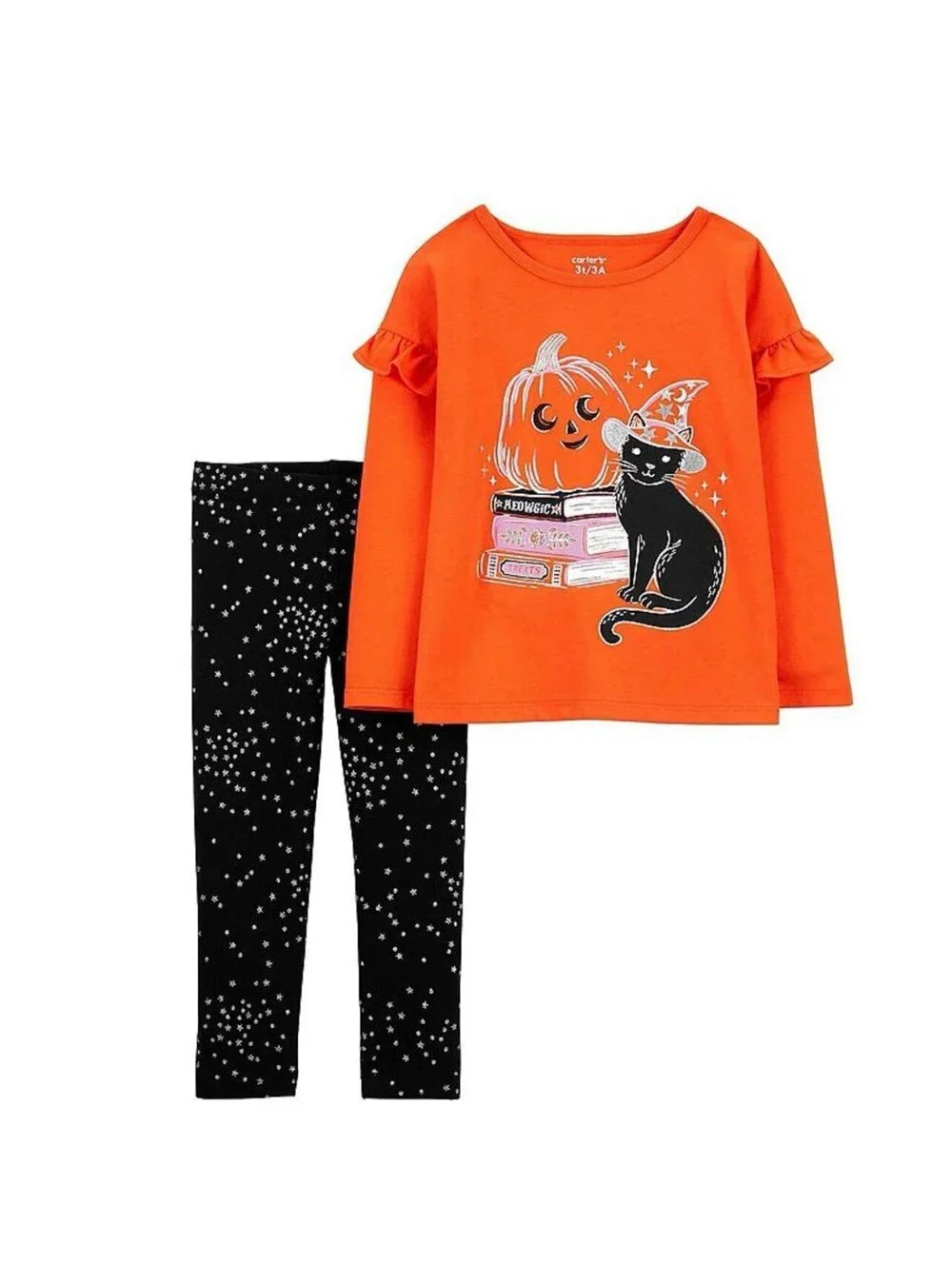 Carter's Girls Halloween Outfit, Long Sleeve Top & Leggings Set (2T) *NWT/New*